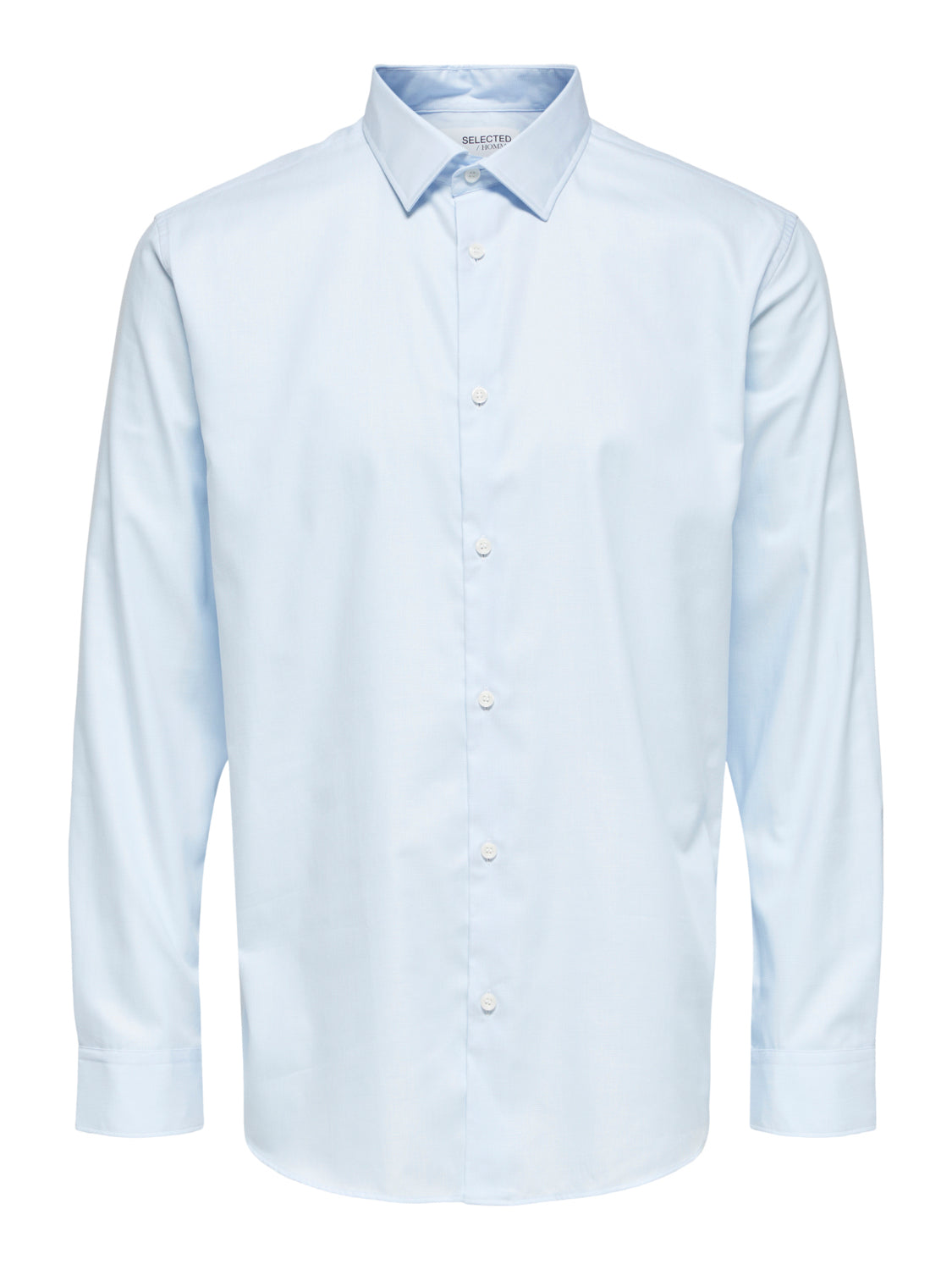 SLHSLIMETHAN Shirts - Light Blue